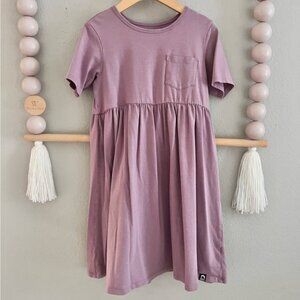 Rags to Raches Purple Cotton Modal Dress